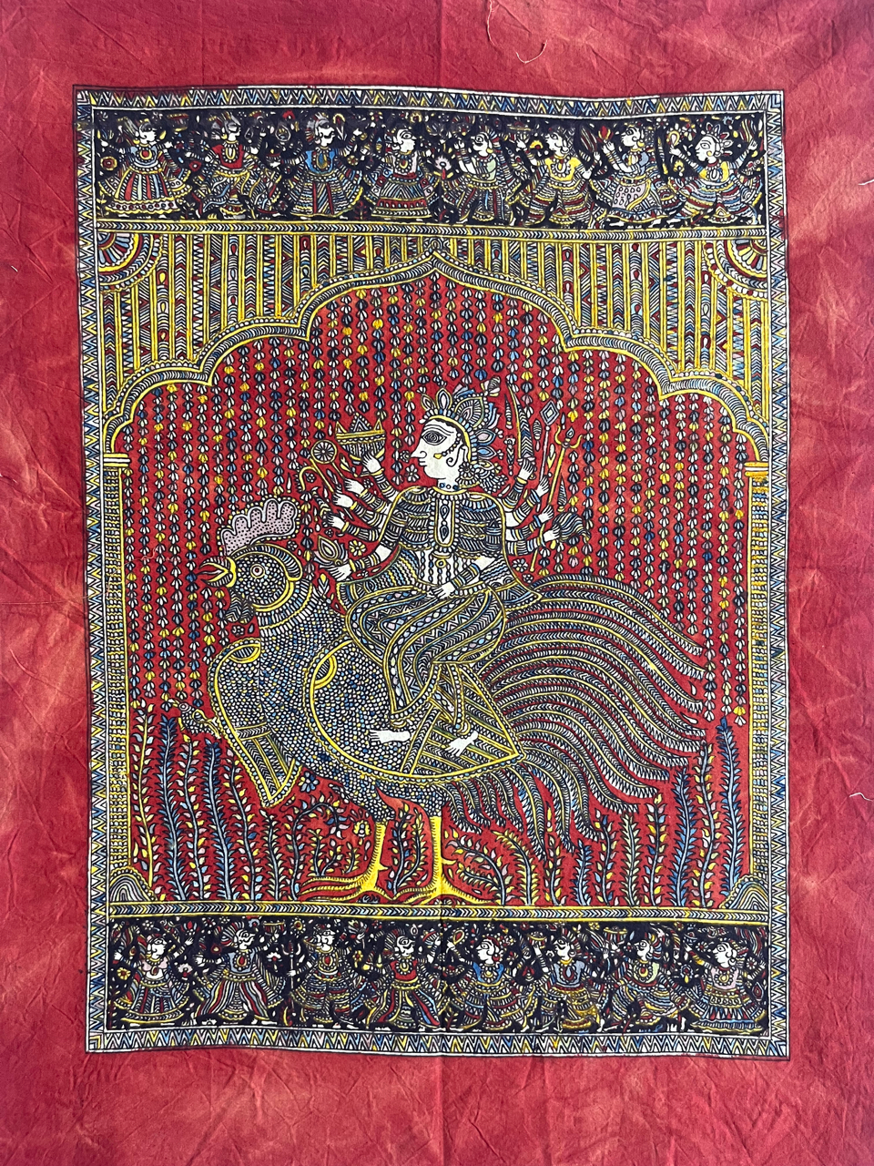 Mata-ni-Pachedi painting without frame Baochar Mata