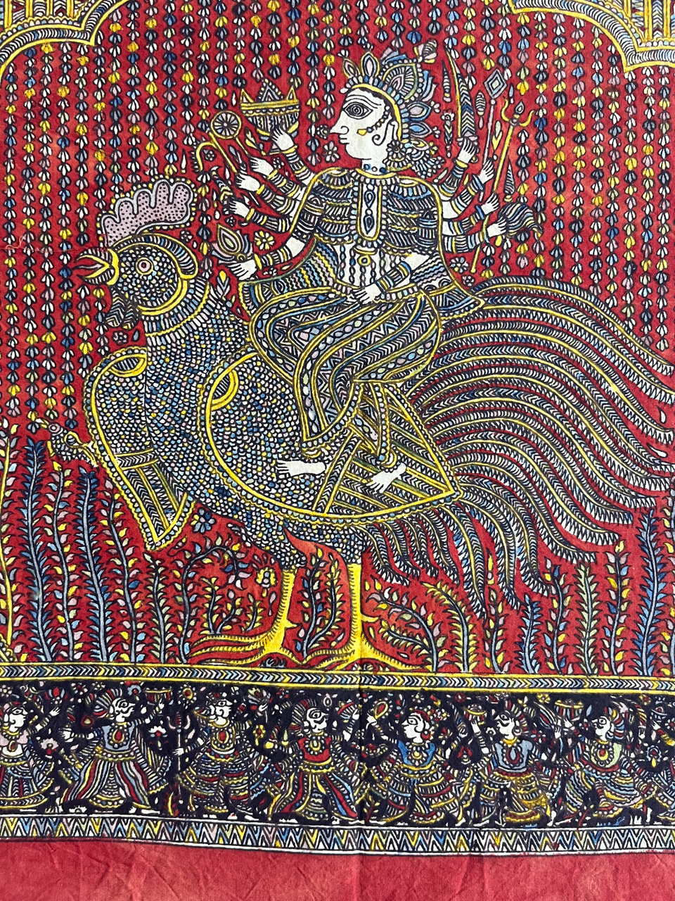 Mata-ni-Pachedi painting without frame Baochar Mata
