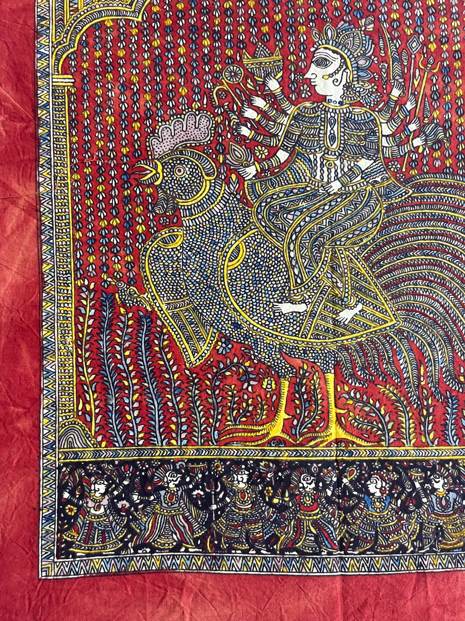 Mata-ni-Pachedi painting without frame Baochar Mata