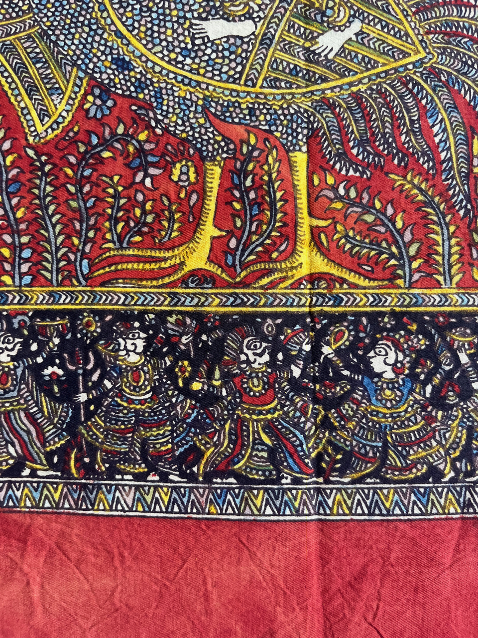 Mata-ni-Pachedi painting without frame Baochar Mata