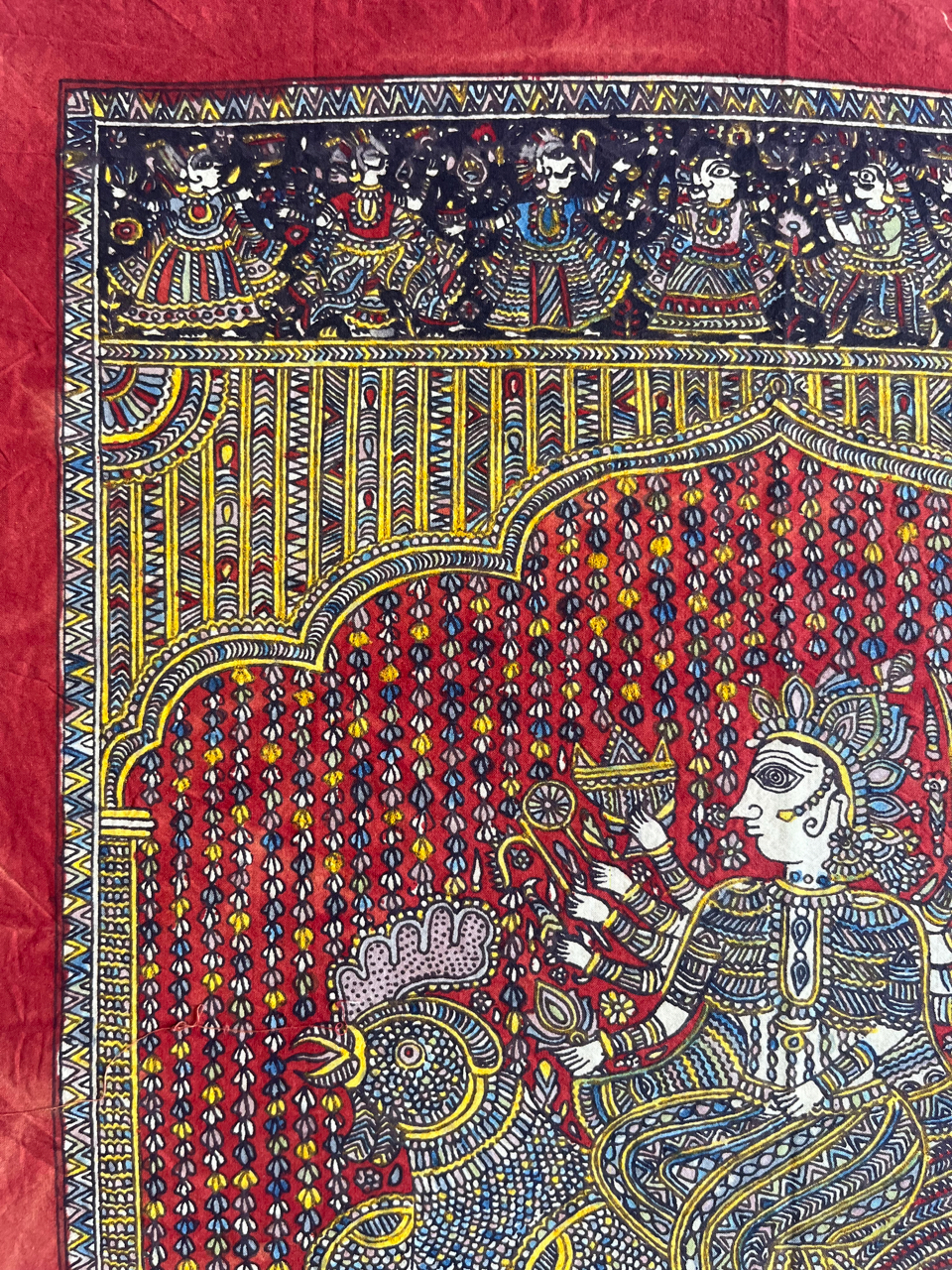 Mata-ni-Pachedi painting without frame Baochar Mata