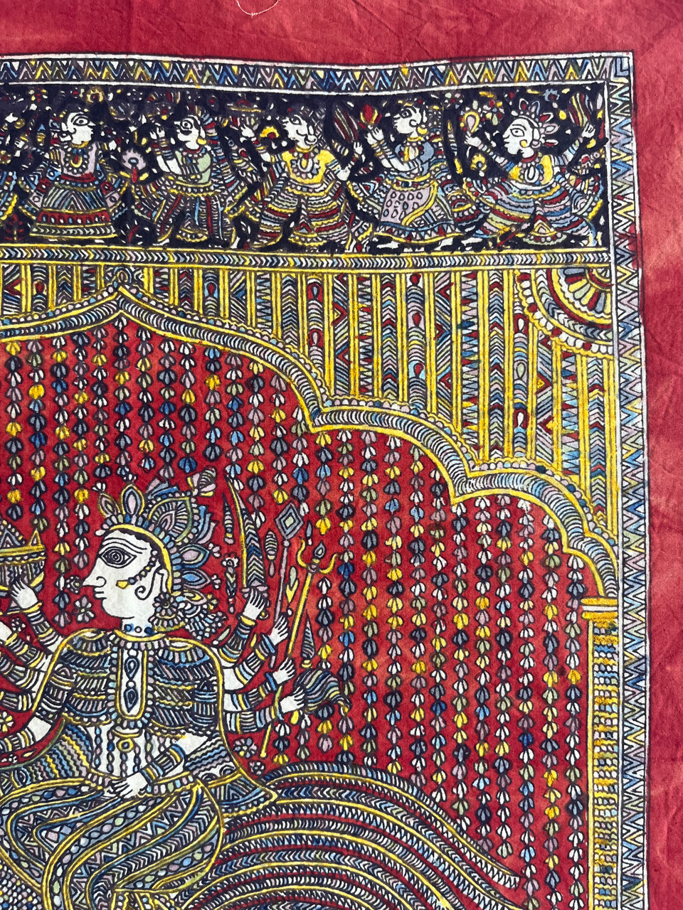 Mata-ni-Pachedi painting without frame Baochar Mata