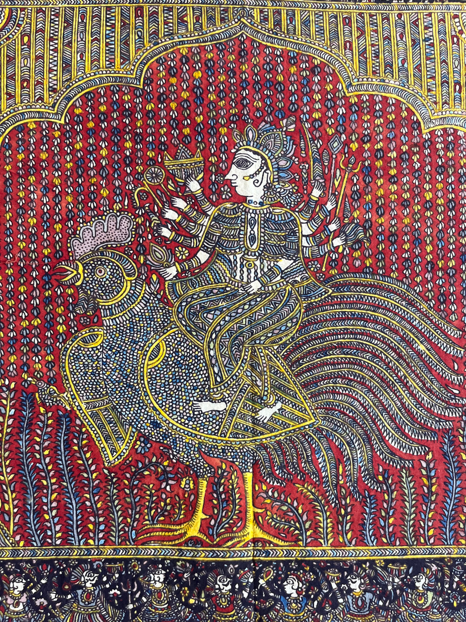 Mata-ni-Pachedi painting without frame Baochar Mata