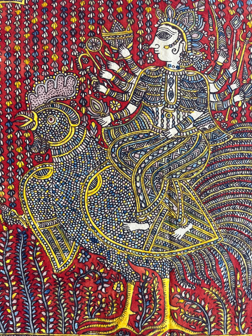 Mata-ni-Pachedi painting without frame Baochar Mata