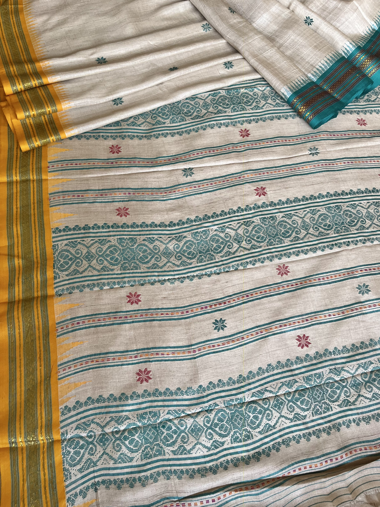 Vidarbha Tussar Jala pallu handloom saree
