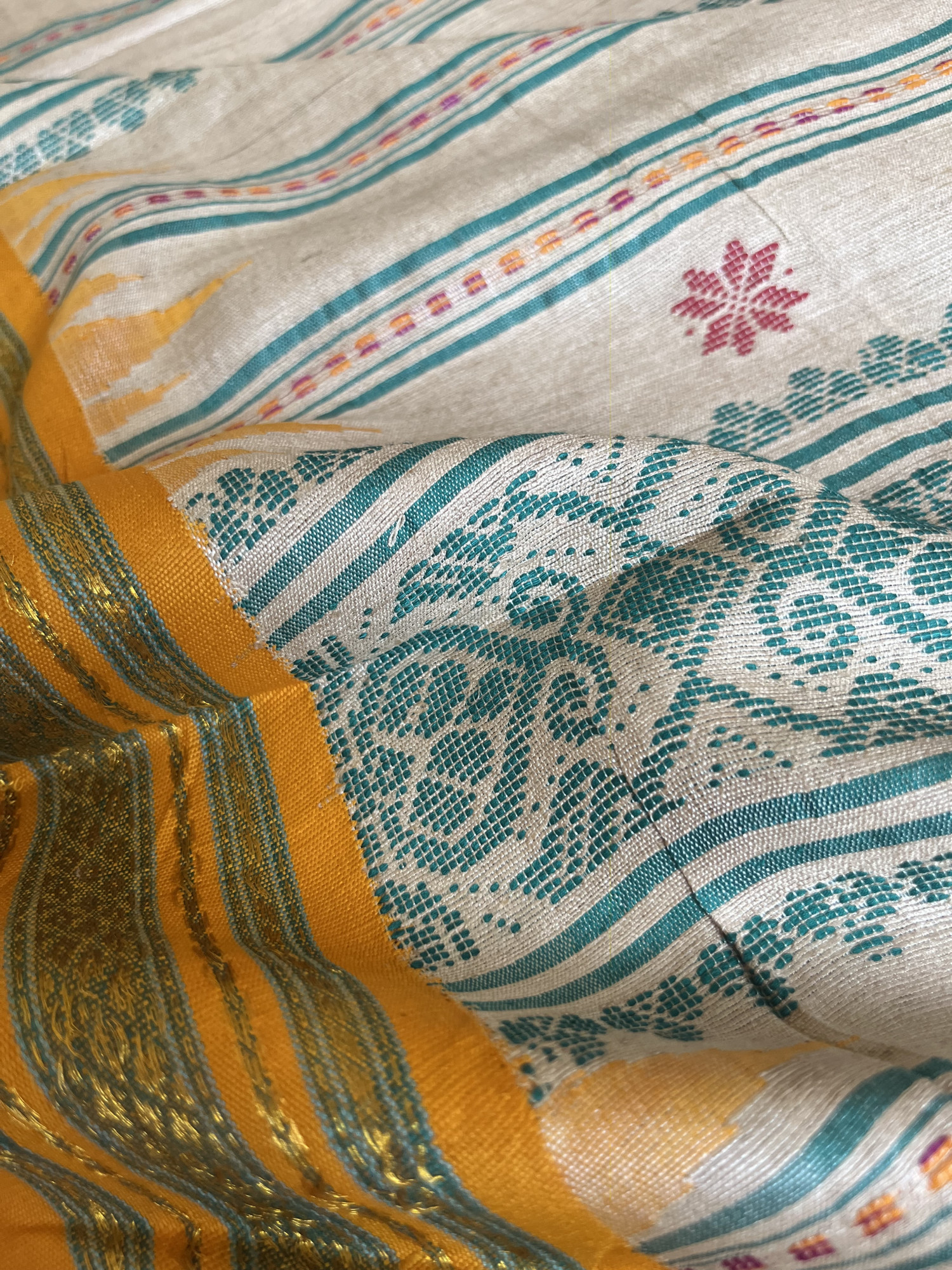 Vidarbha Tussar Jala pallu handloom saree