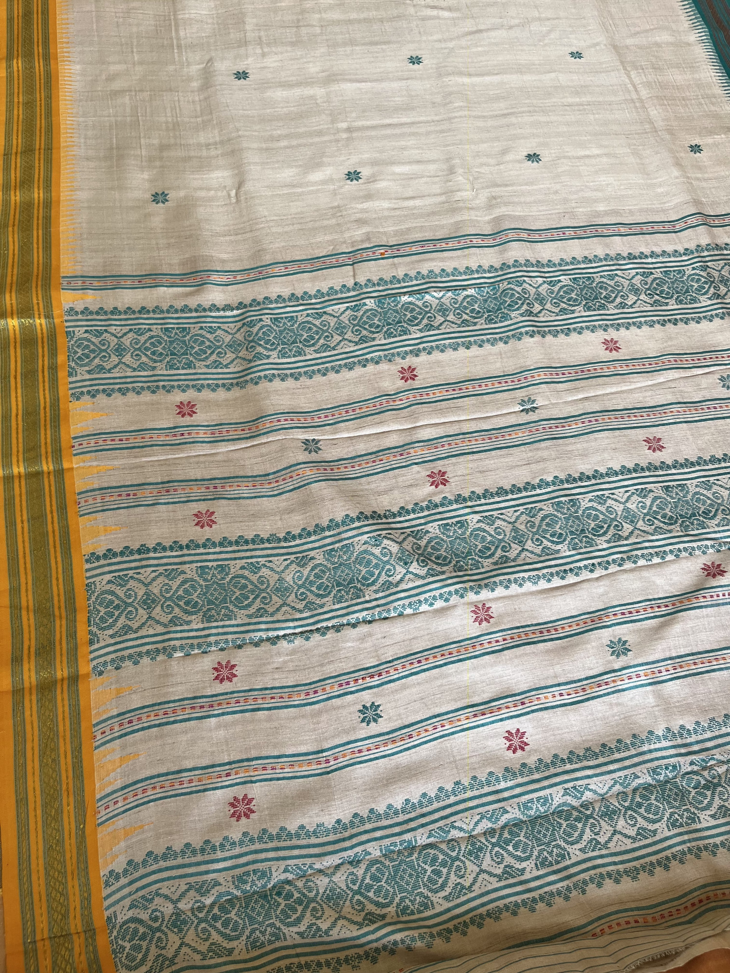 Vidarbha Tussar Jala pallu handloom saree