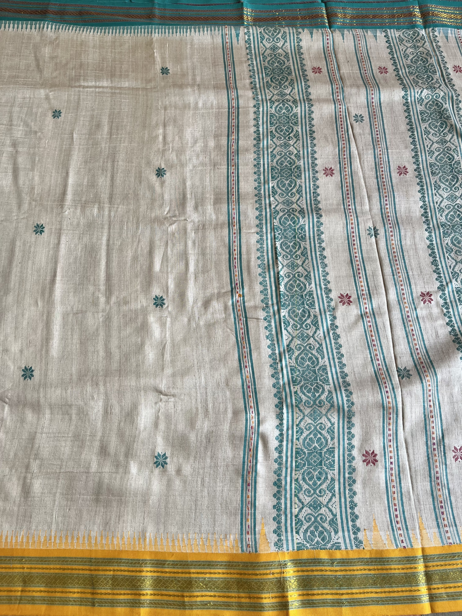 Vidarbha Tussar Jala pallu handloom saree