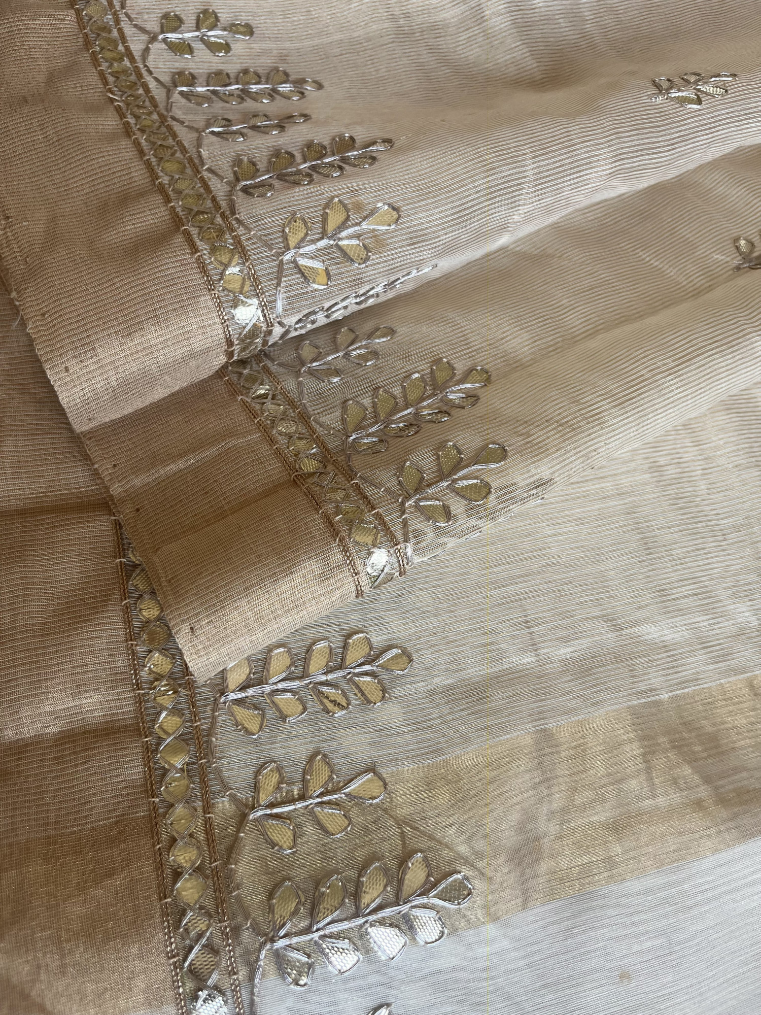 Gota Patti Chanderi handloom saree