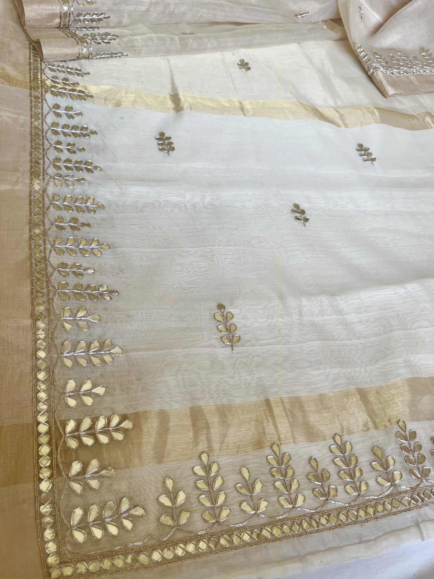 Gota Patti Chanderi handloom saree