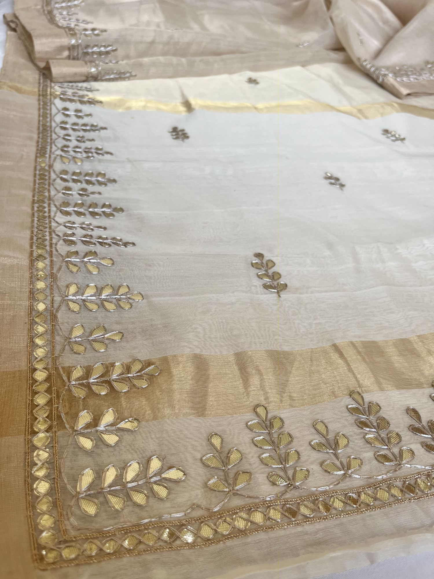 Gota Patti Chanderi handloom saree