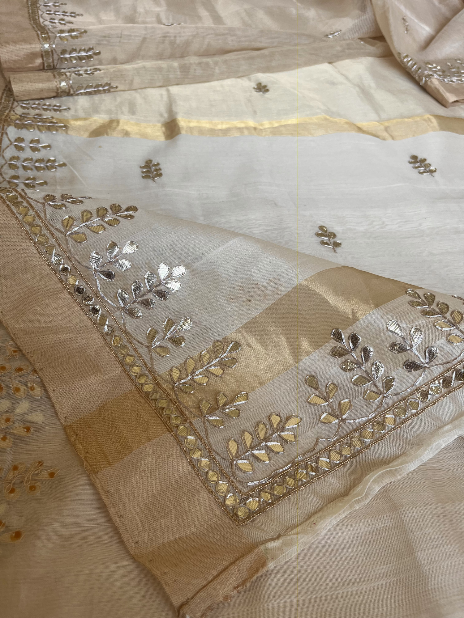 Gota Patti Chanderi handloom saree