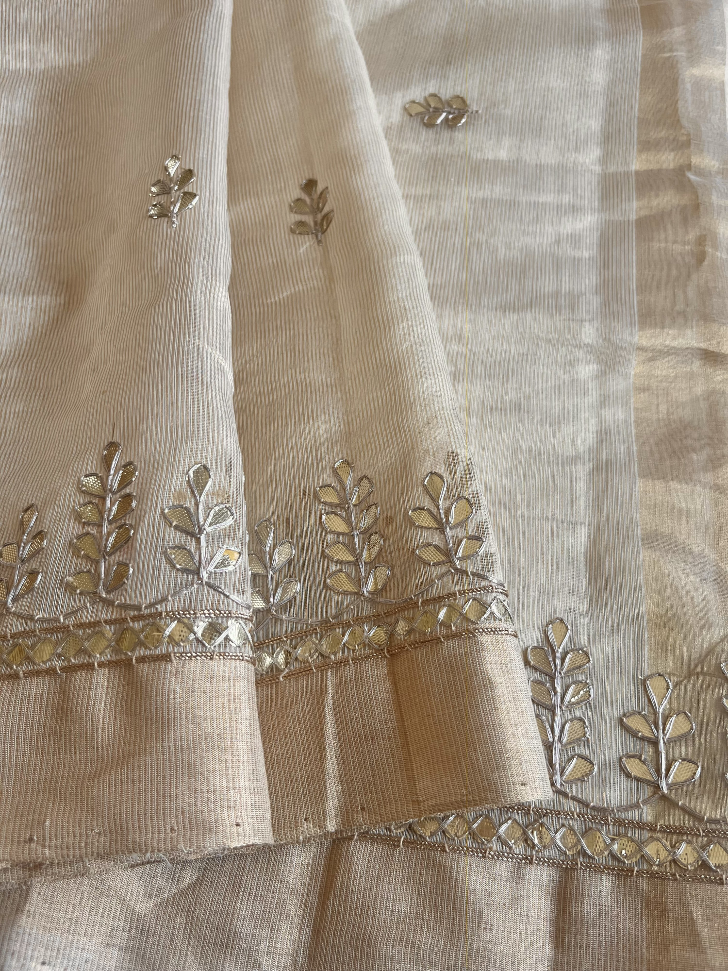 Gota Patti Chanderi handloom saree