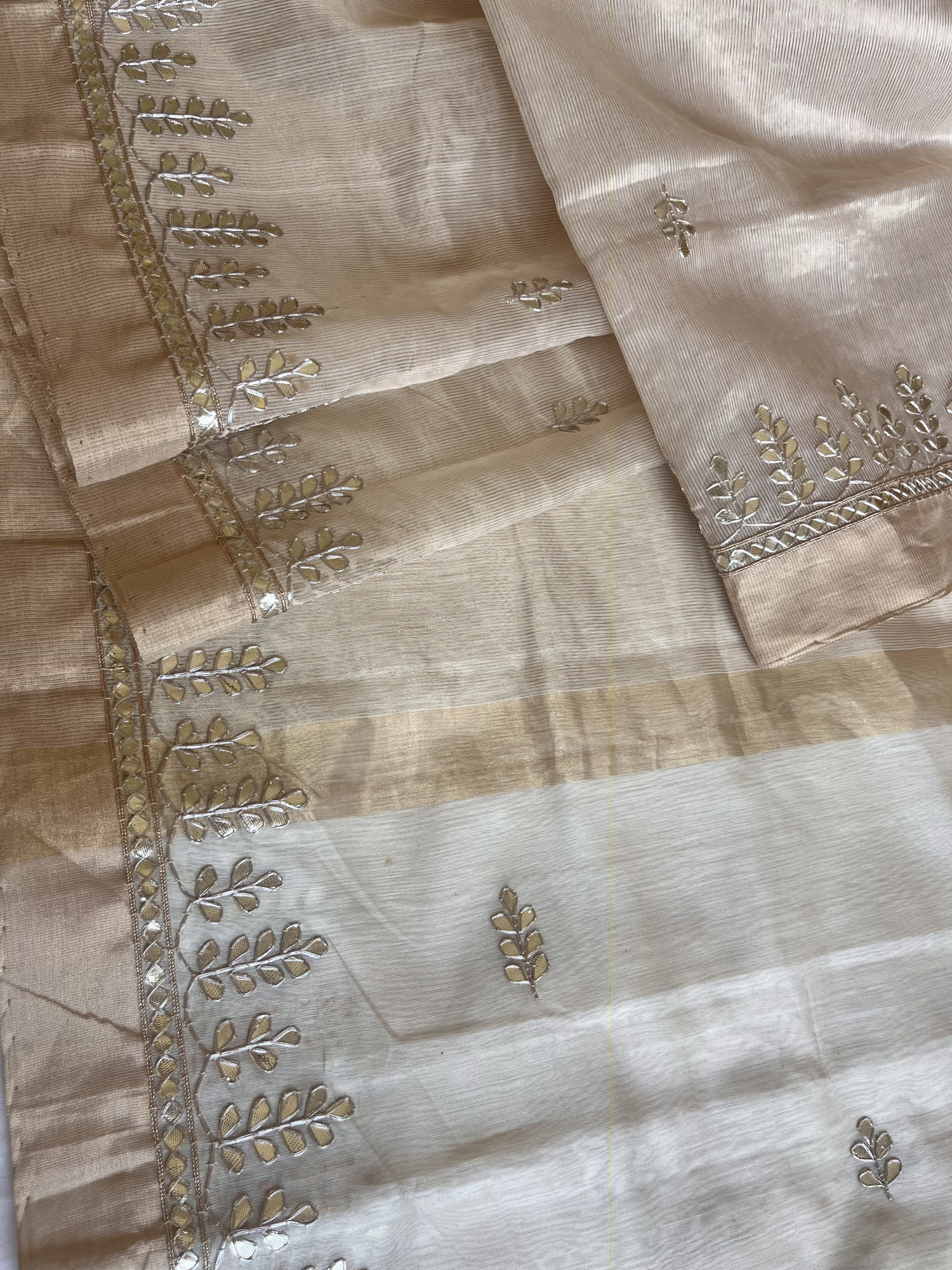 Gota Patti Chanderi handloom saree