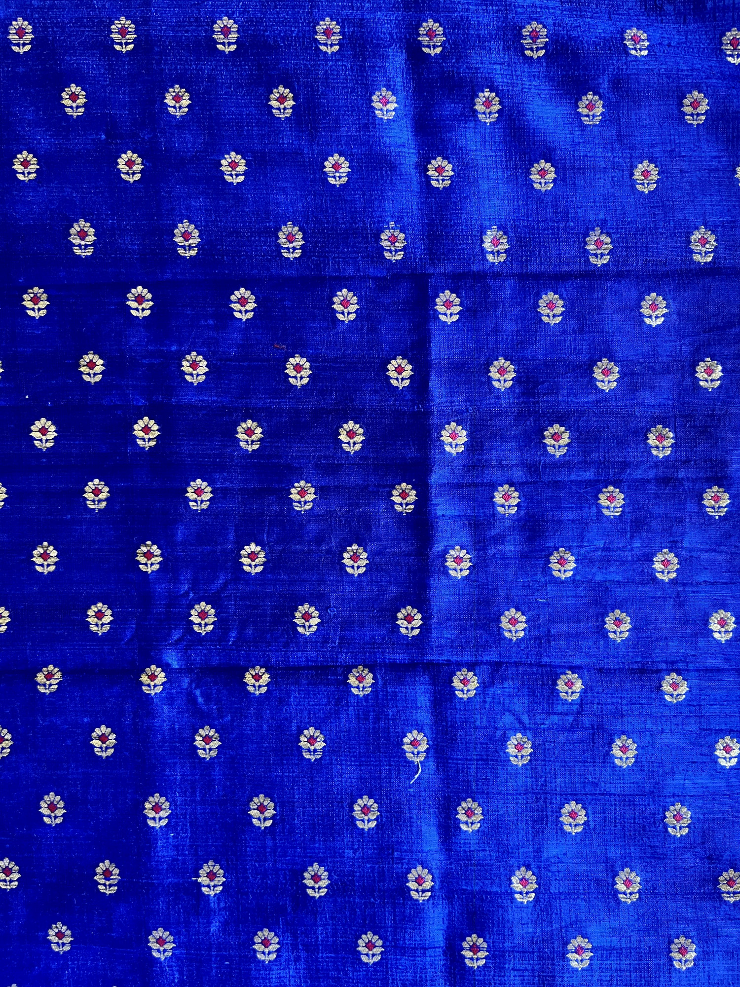 Kota silk saree with Banarasi raw silk blouse fabric