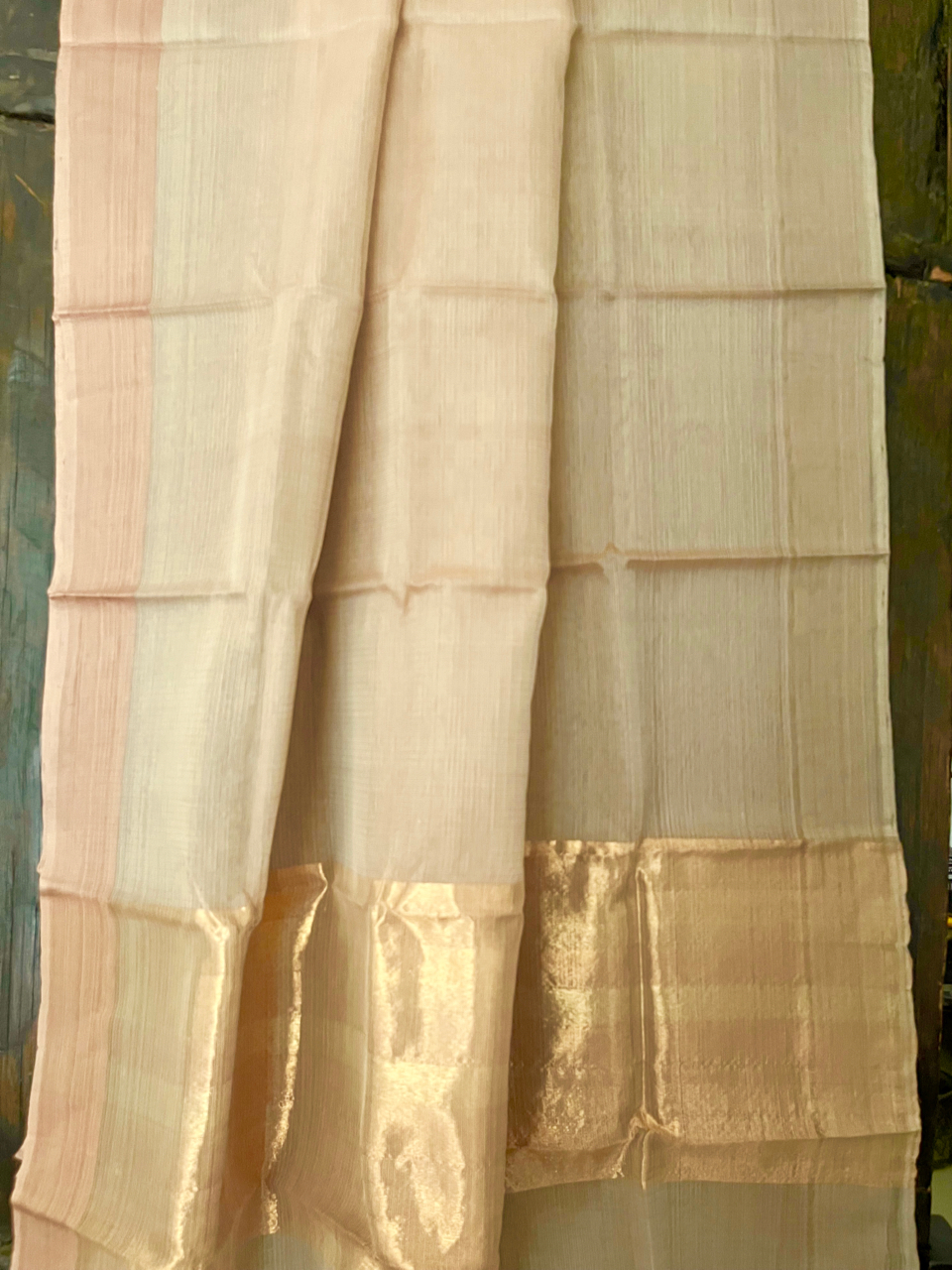 Kota Doria organza handloom saree
