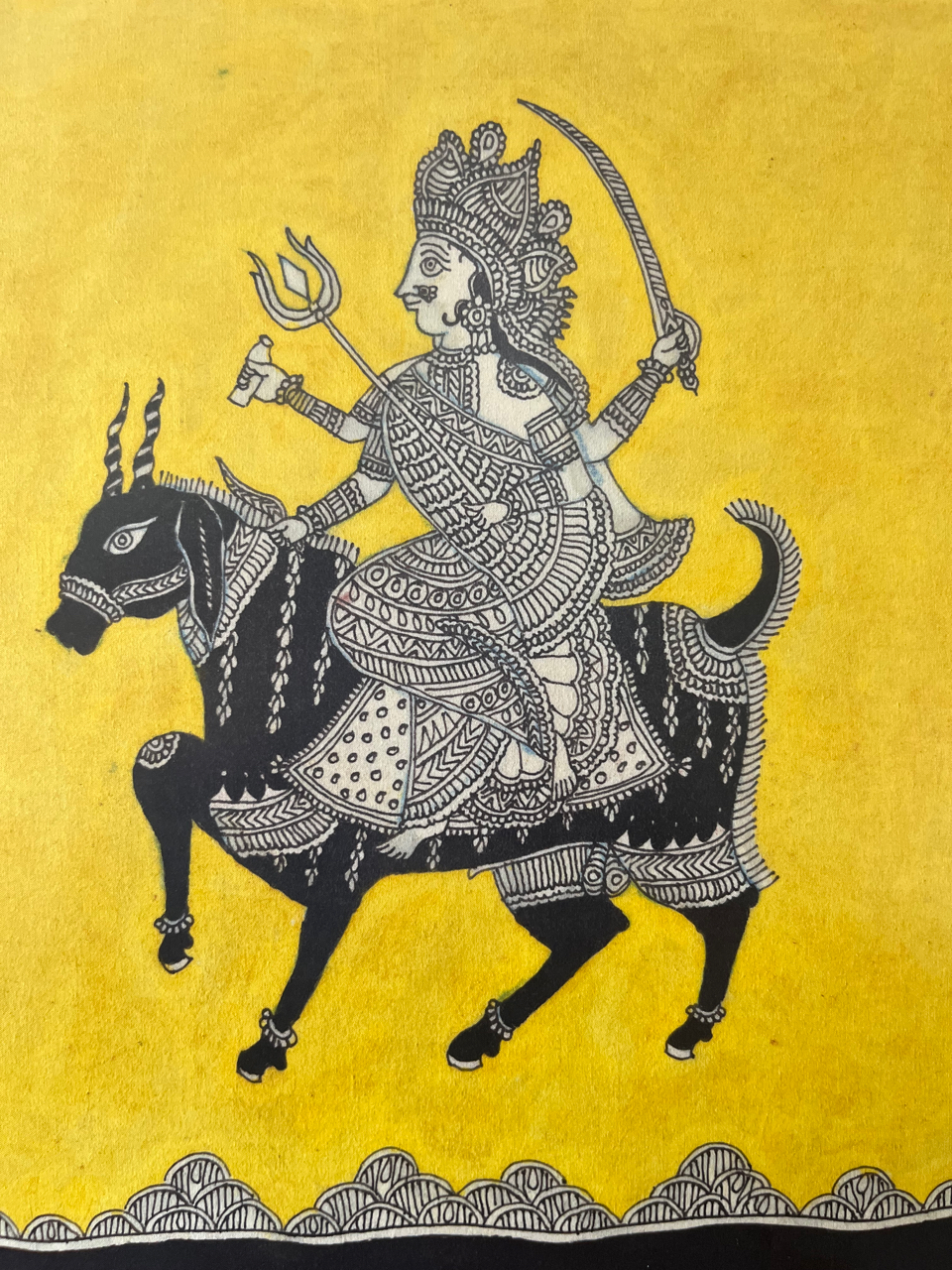Mata-ni-Pachedi painting Meldi Mata