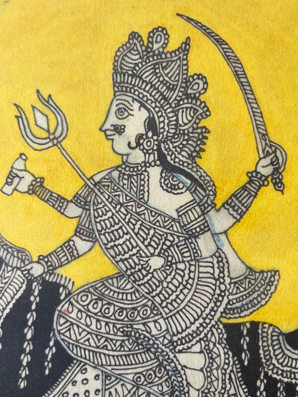 Mata-ni-Pachedi painting Meldi Mata