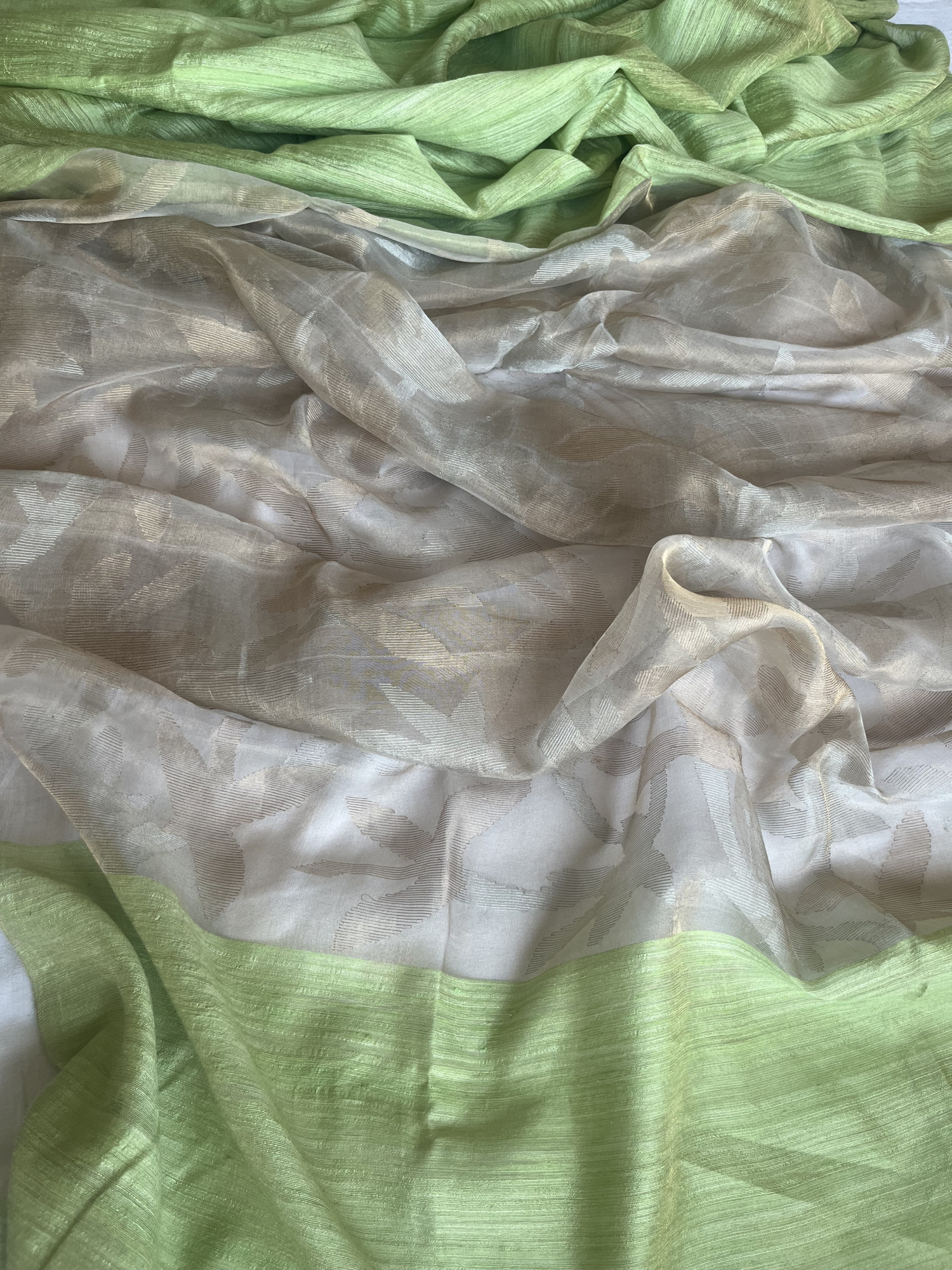 ByLoom Matka silk and tissue handloom saree