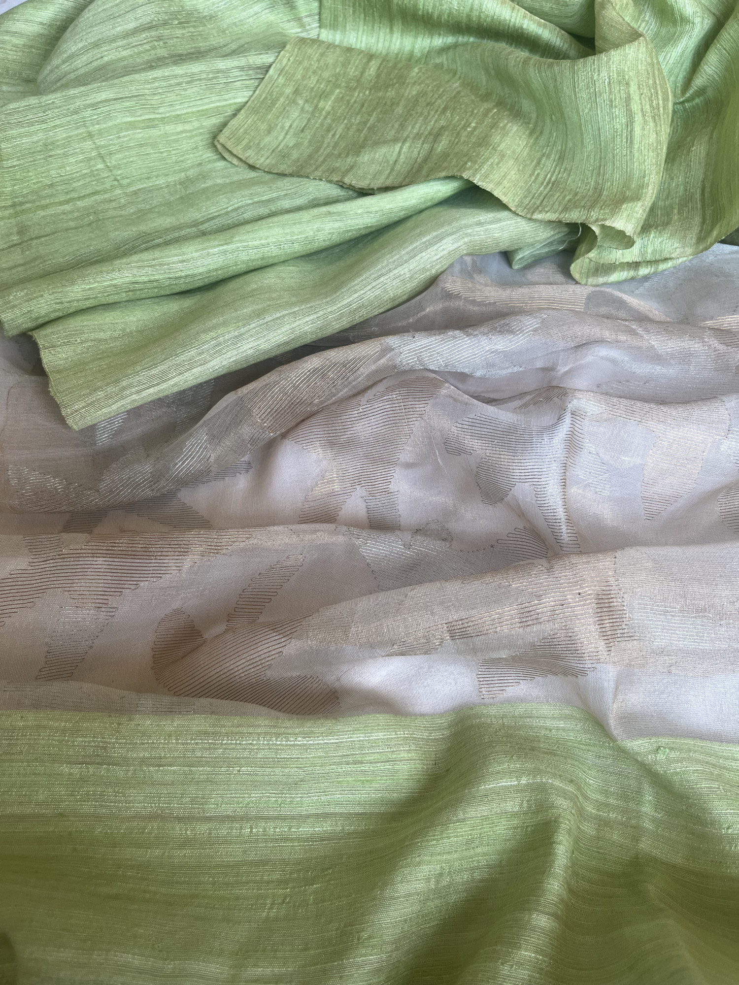 ByLoom Matka silk and tissue handloom saree