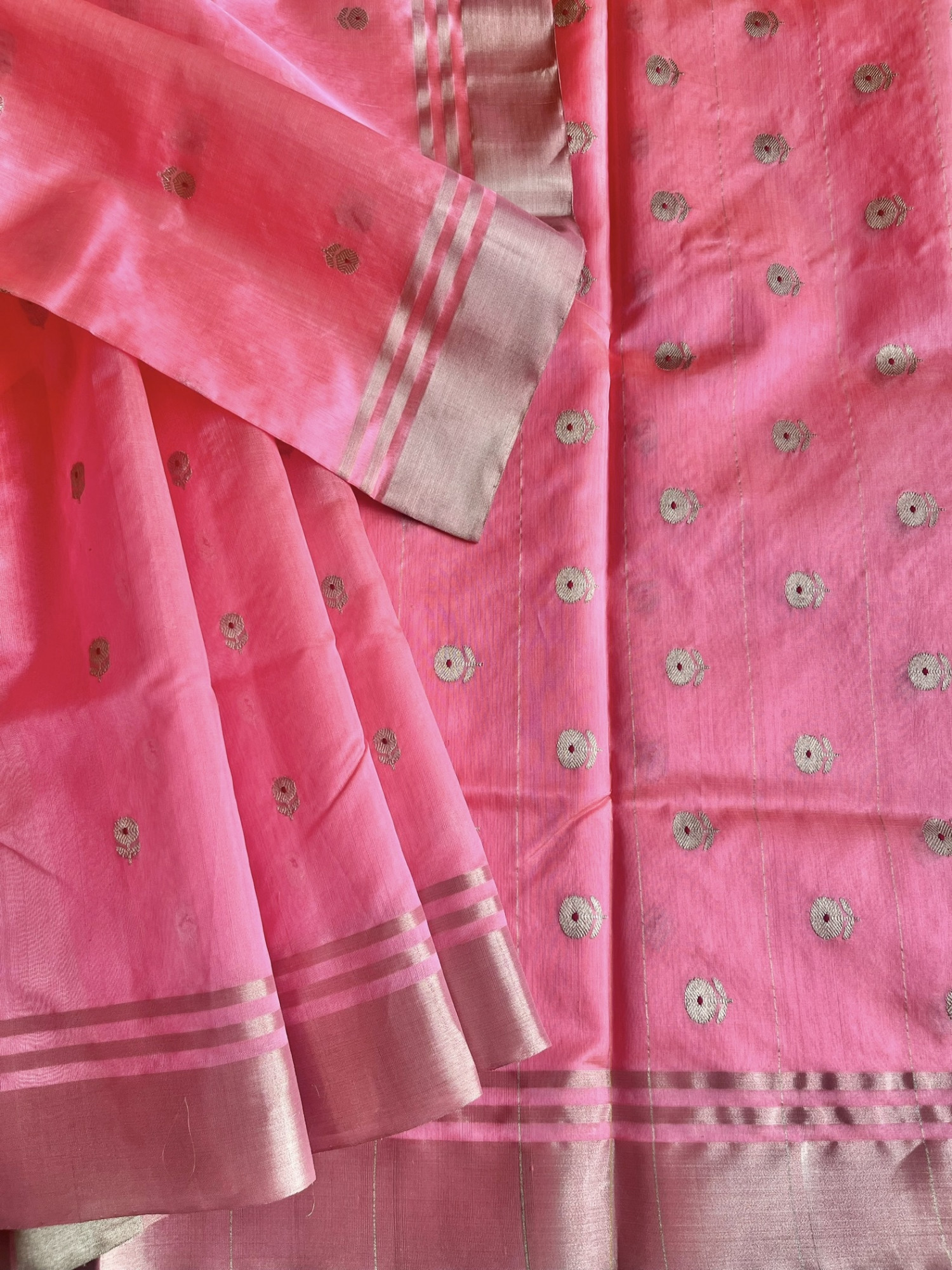 Chanderi Katan silk saree