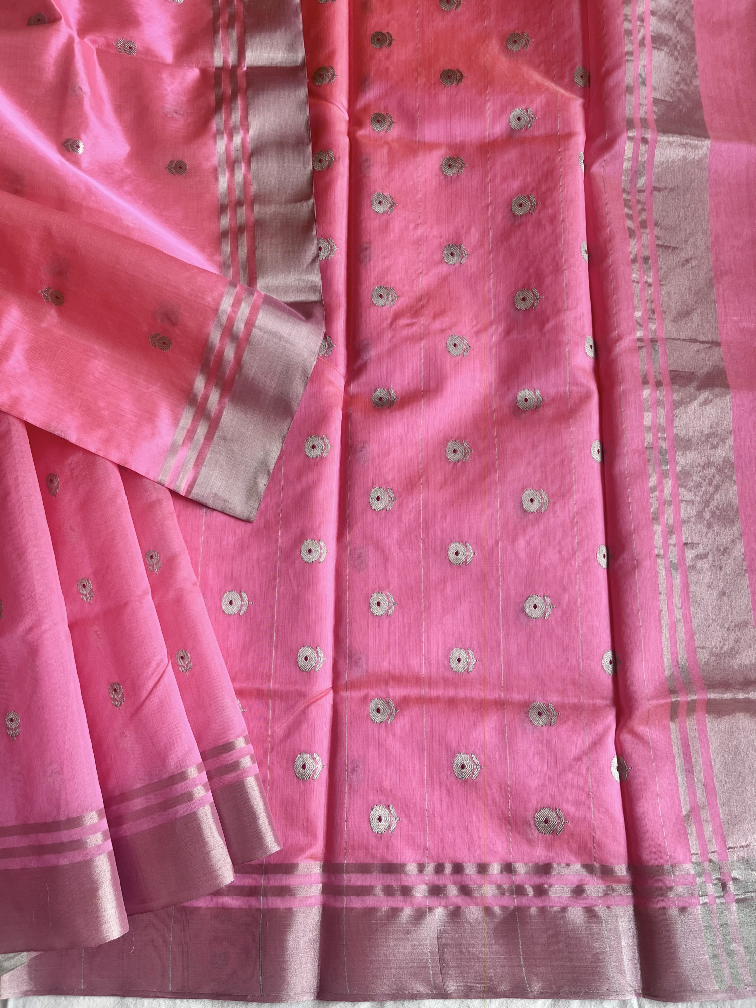 Chanderi Katan silk saree