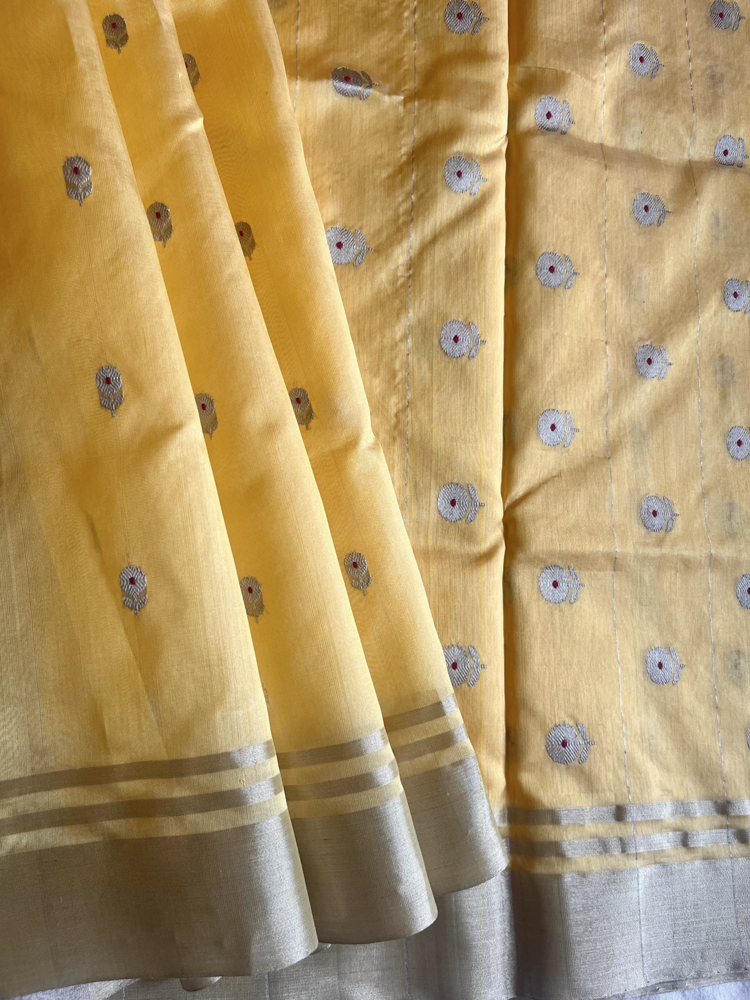 Chanderi Katan silk saree