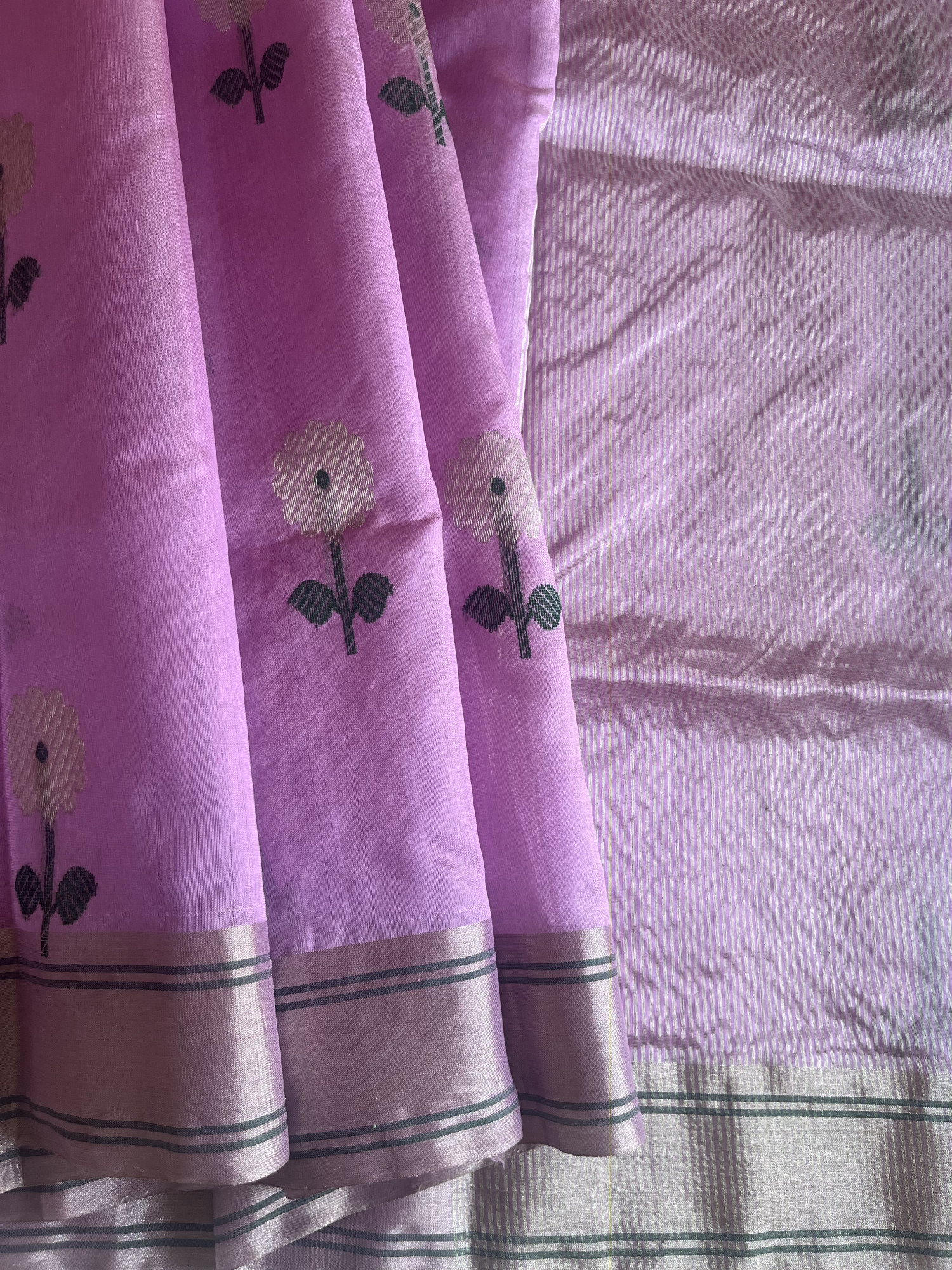 Chanderi Katan silk saree