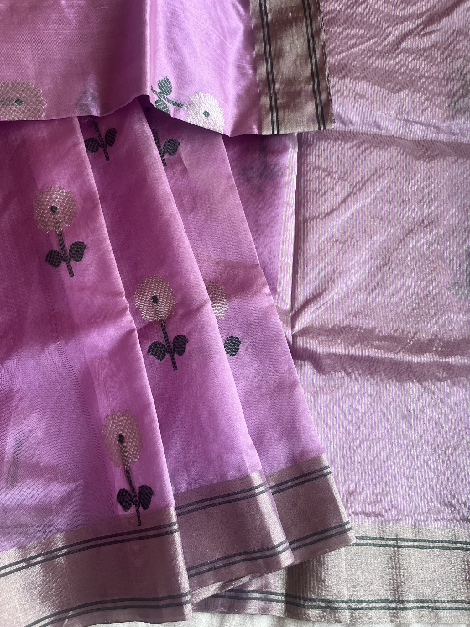 Chanderi Katan silk saree