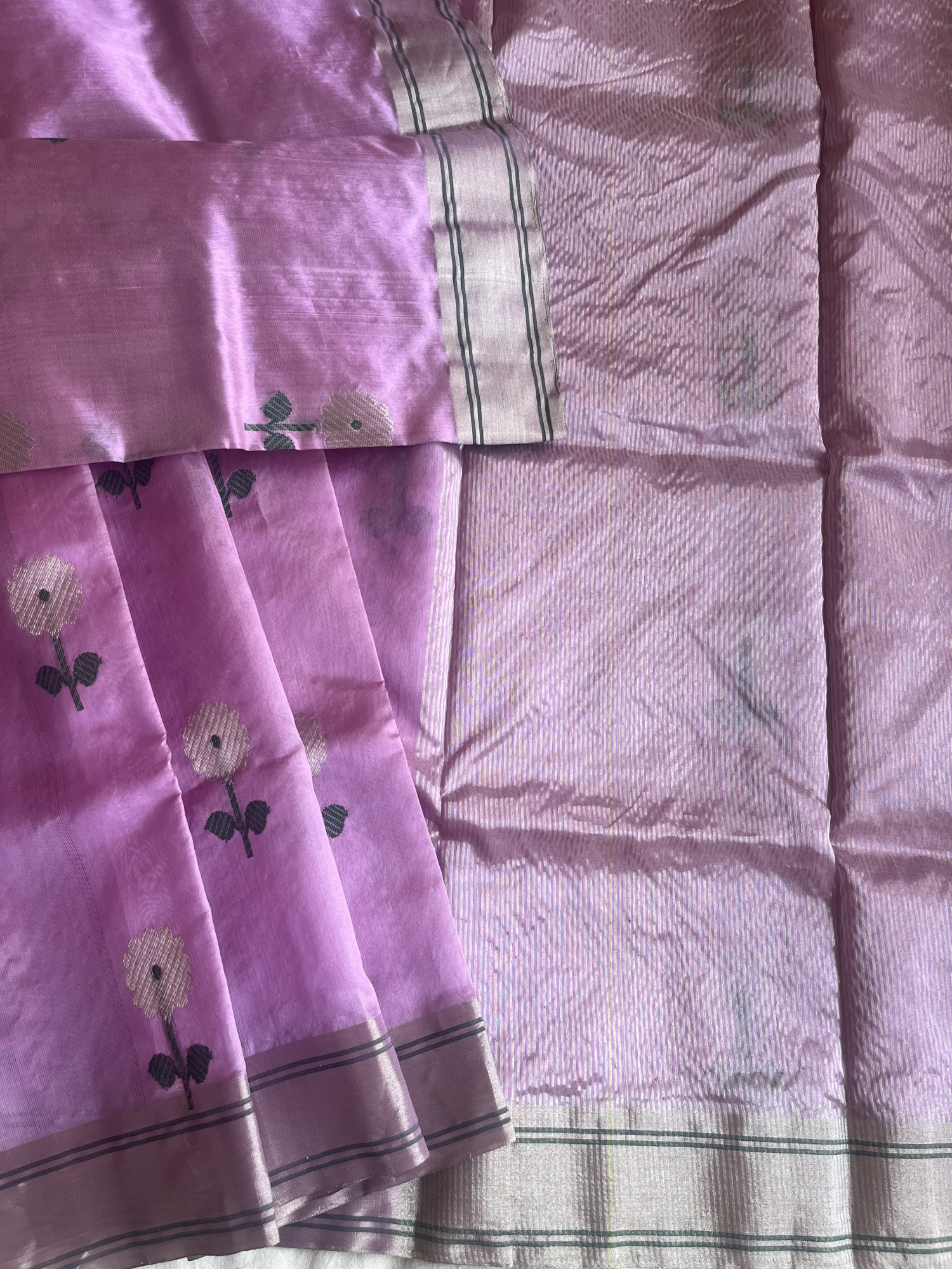 Chanderi Katan silk saree