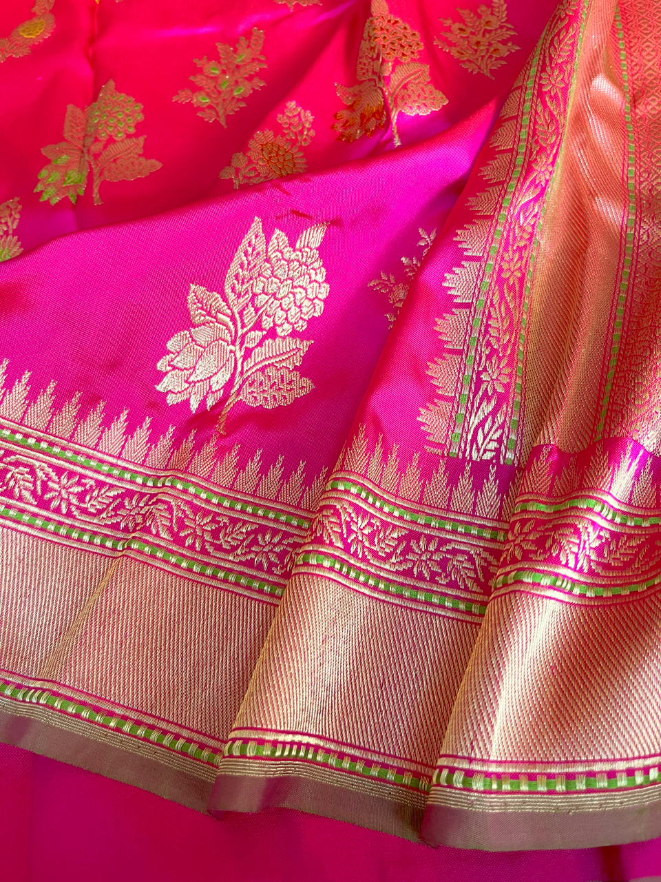 Banarasi Katan silk Ektara Jangla handloom saree
