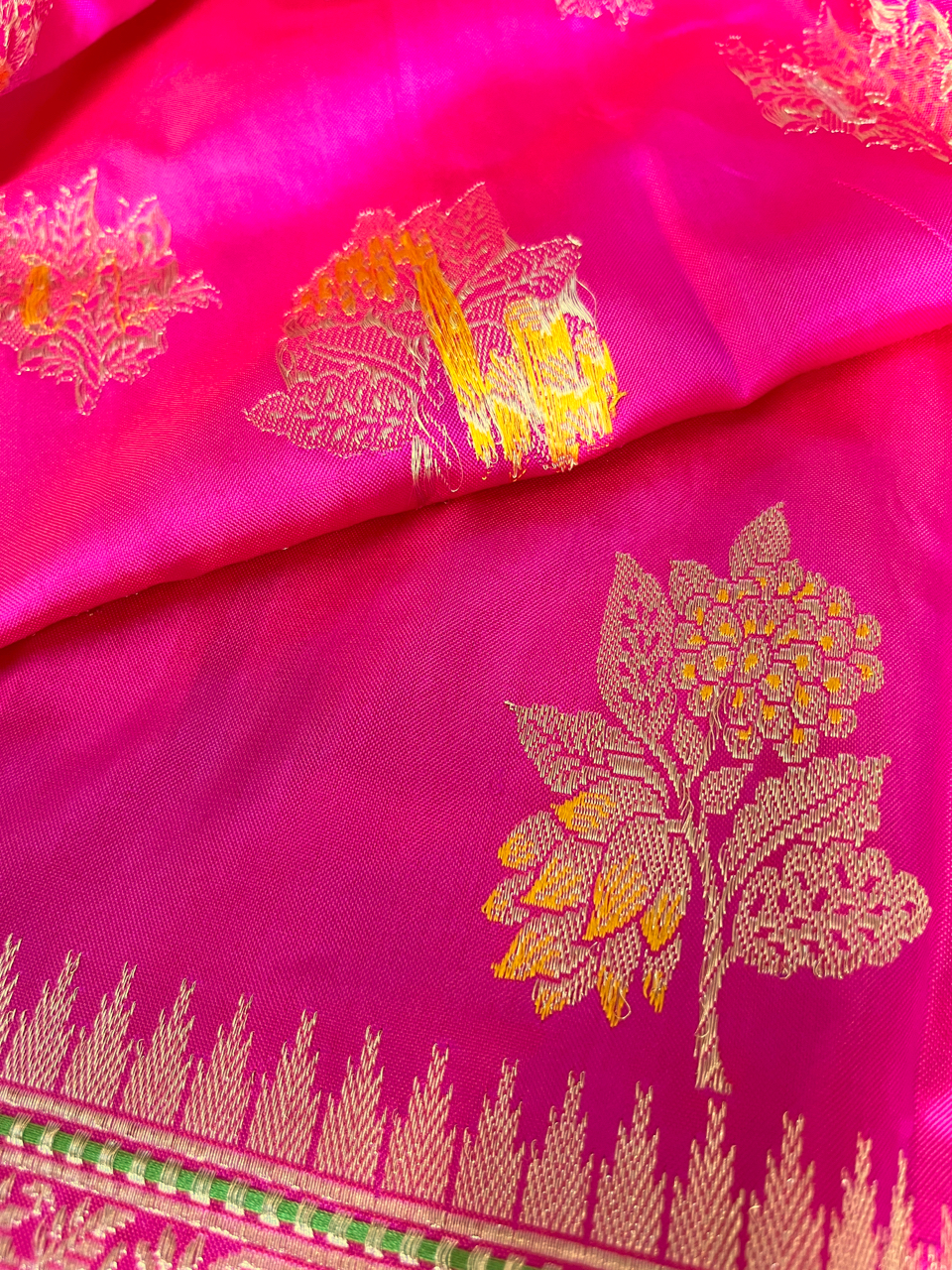 Banarasi Katan silk Ektara Jangla handloom saree