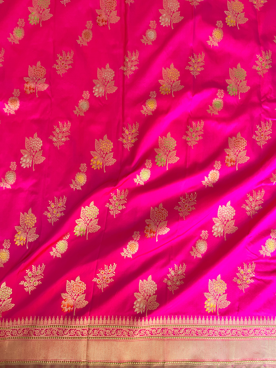 Banarasi Katan silk Ektara Jangla handloom saree
