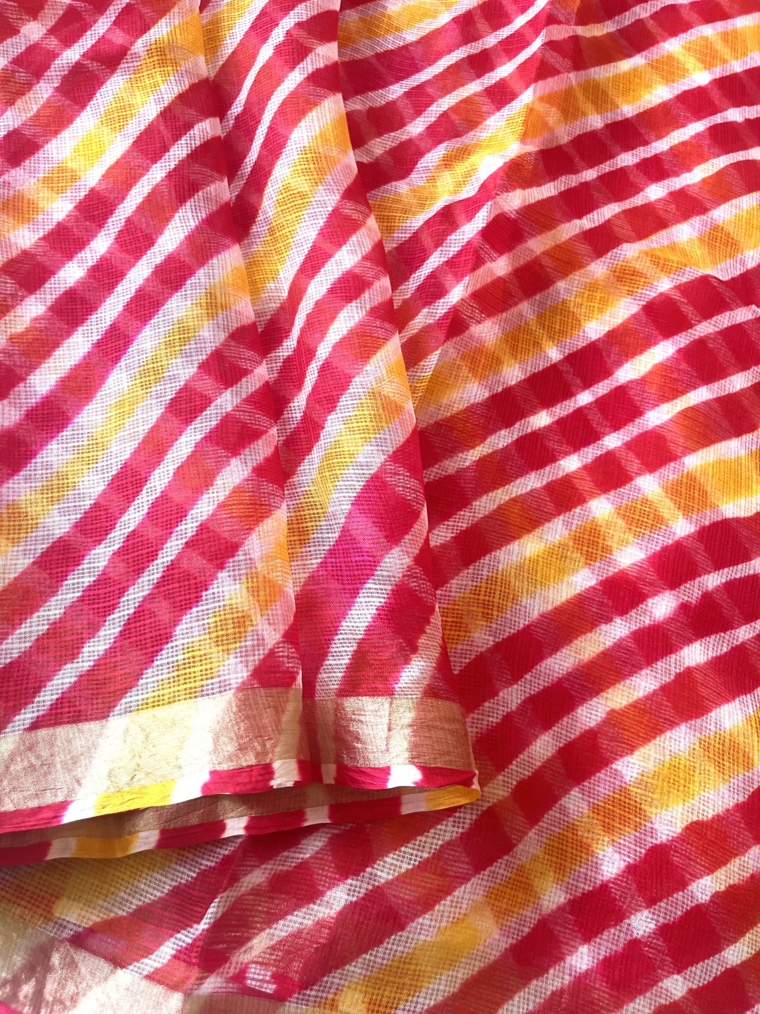 Kota silk Leheriya saree