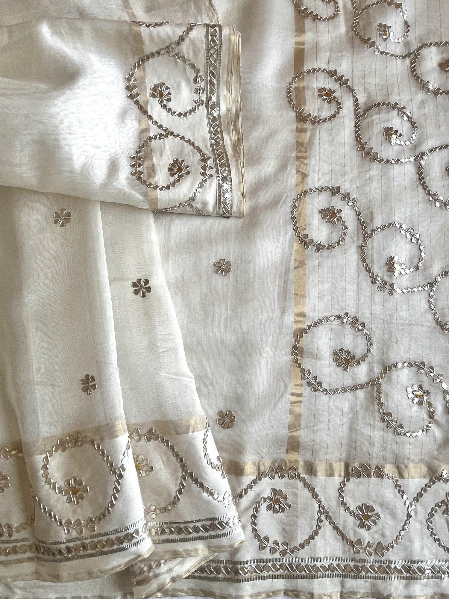 Gota Patti Chanderi handloom saree