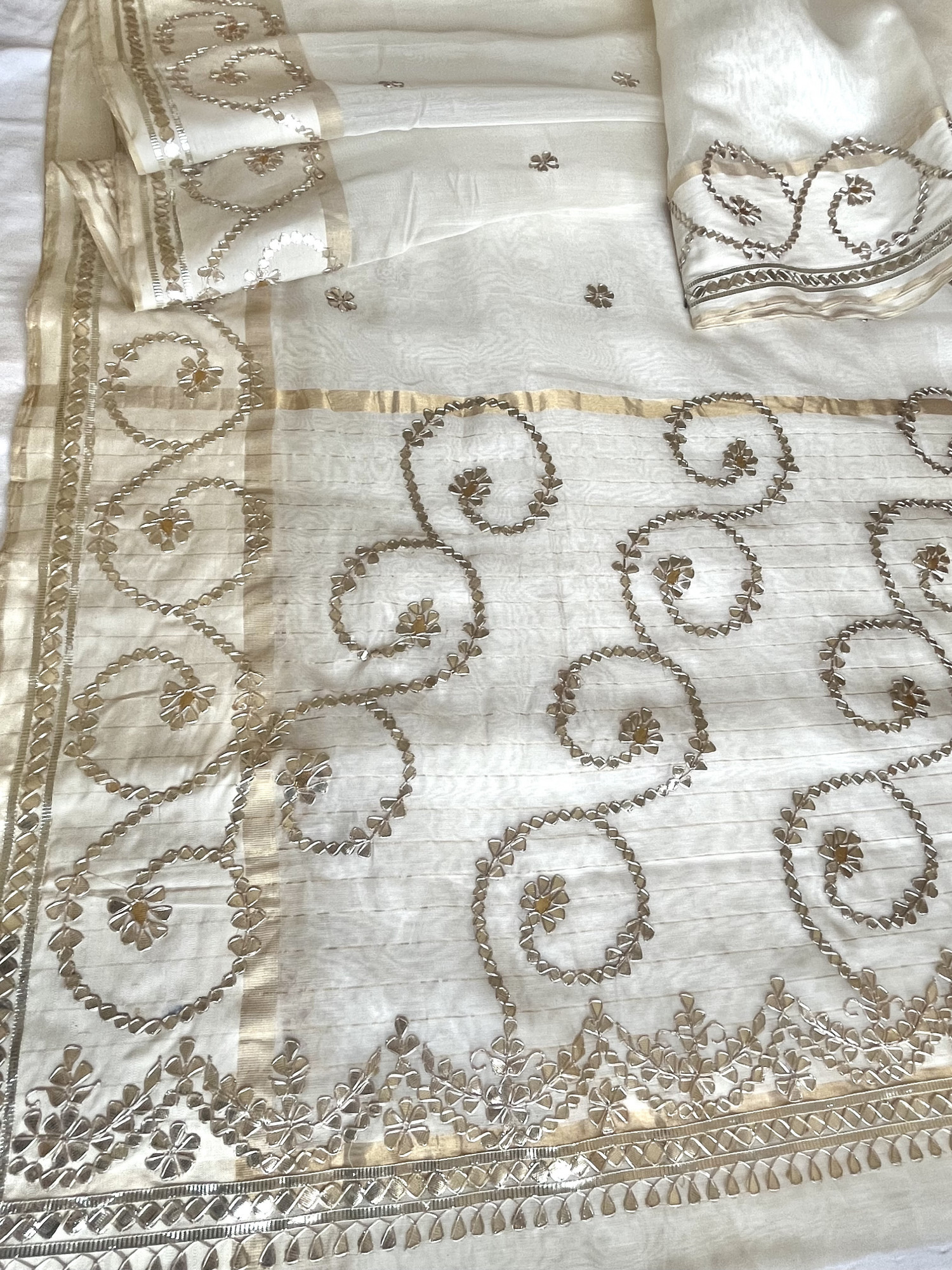 Gota Patti Chanderi handloom saree
