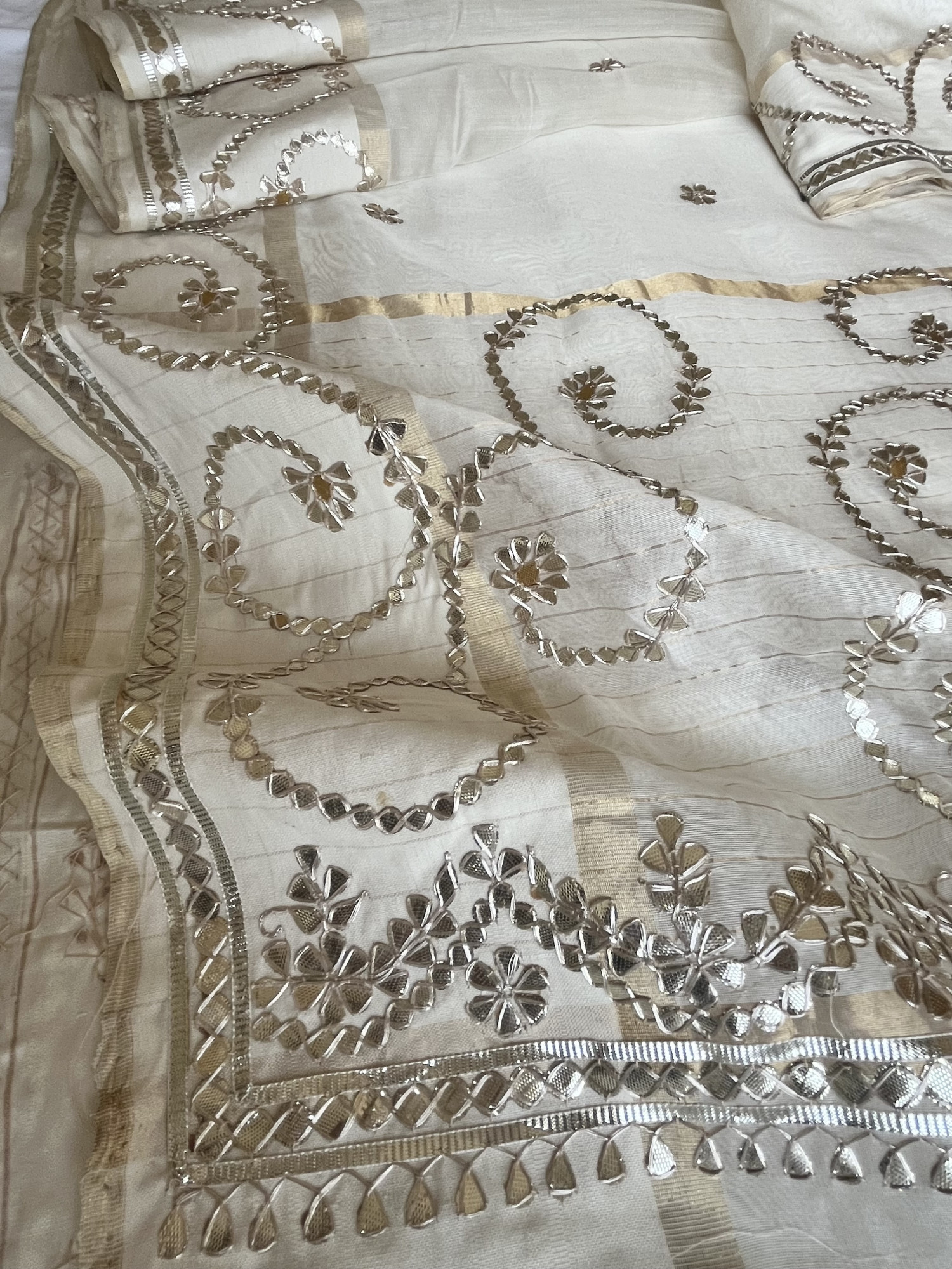 Gota Patti Chanderi handloom saree