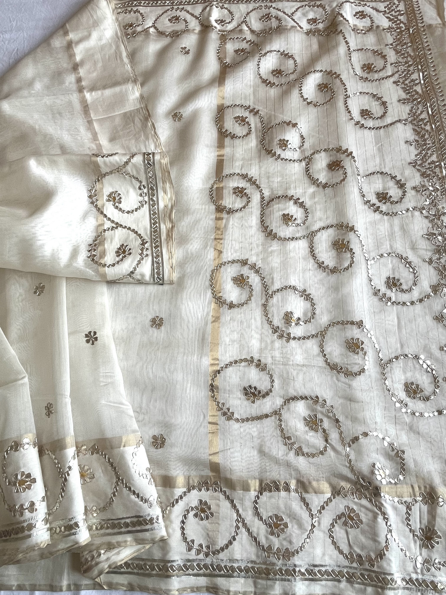 Gota Patti Chanderi handloom saree