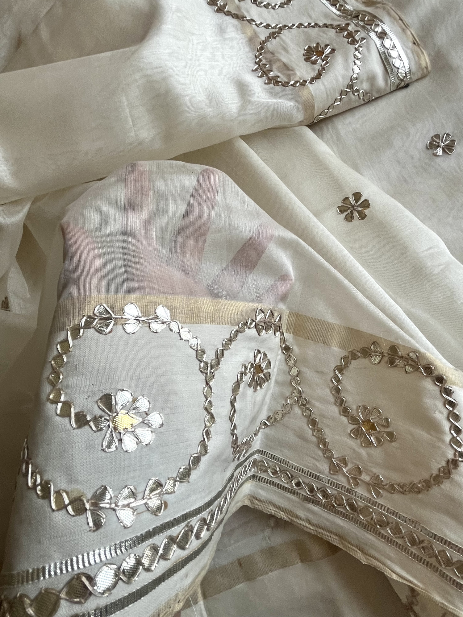 Gota Patti Chanderi handloom saree