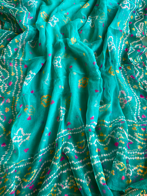 Bandhani georgette dupatta