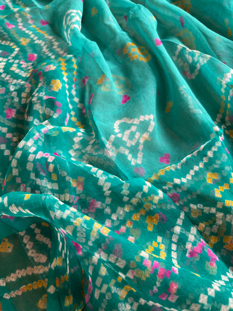 Bandhani georgette dupatta