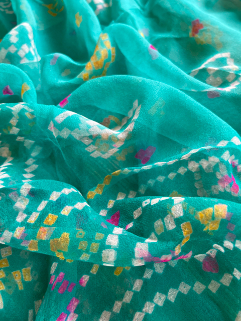 Bandhani georgette dupatta