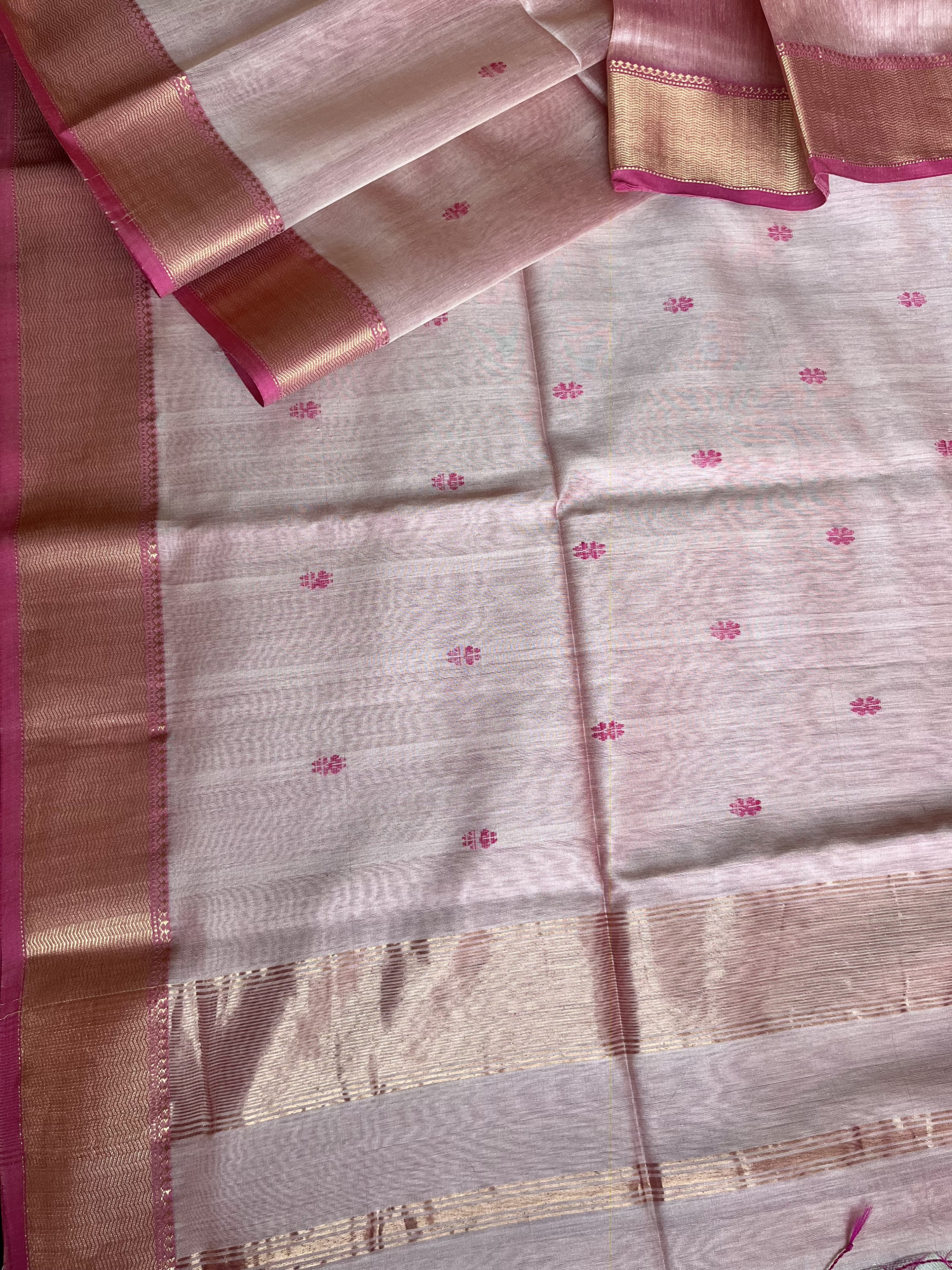 Maheshwari cotton-silk handloom saree