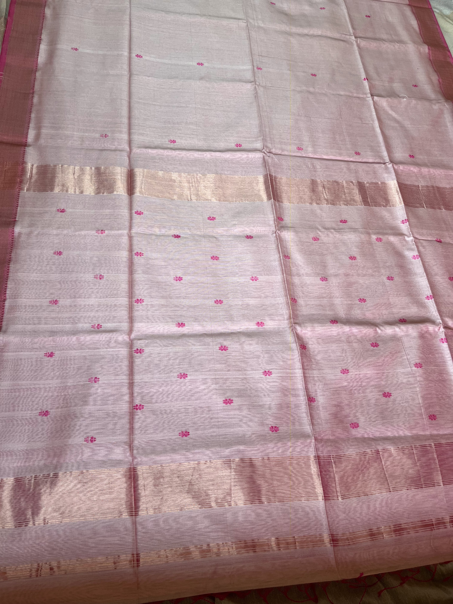 Maheshwari cotton-silk handloom saree