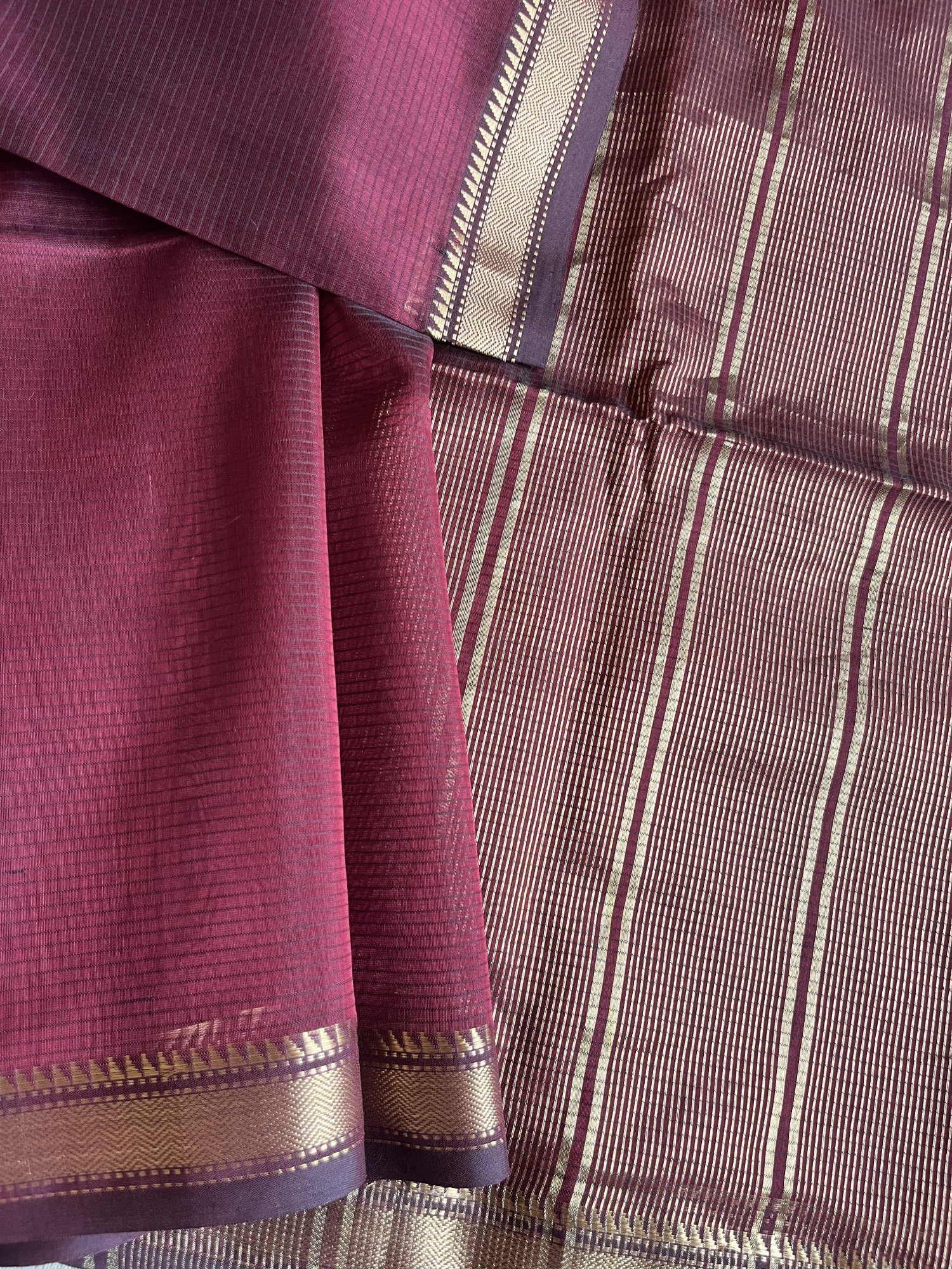 Maheshwari cotton-silk handloom saree