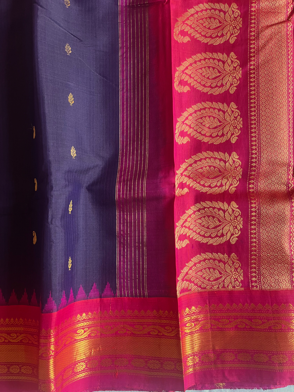 Gadwal silk-cotton handloom saree