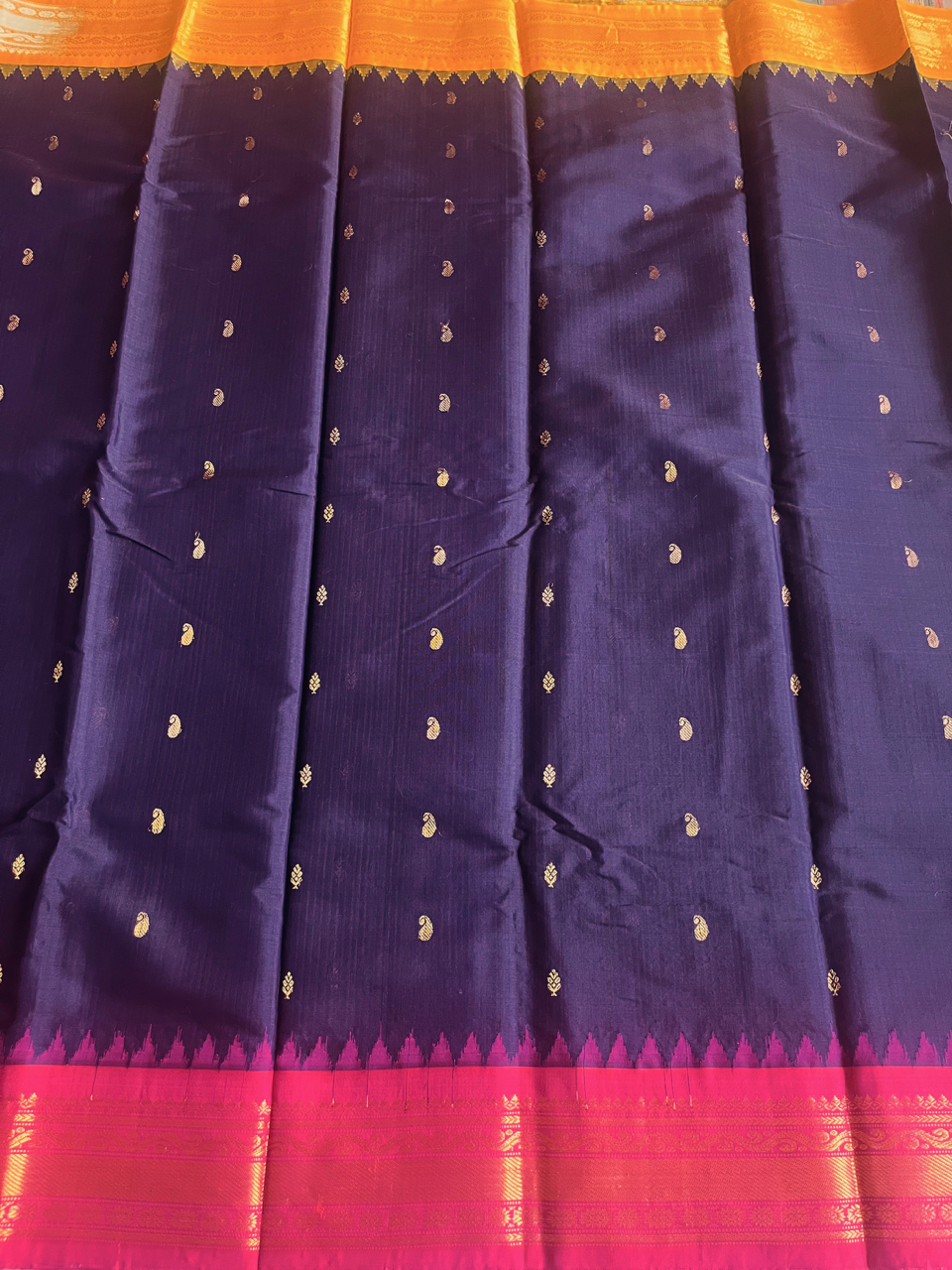 Gadwal silk-cotton handloom saree