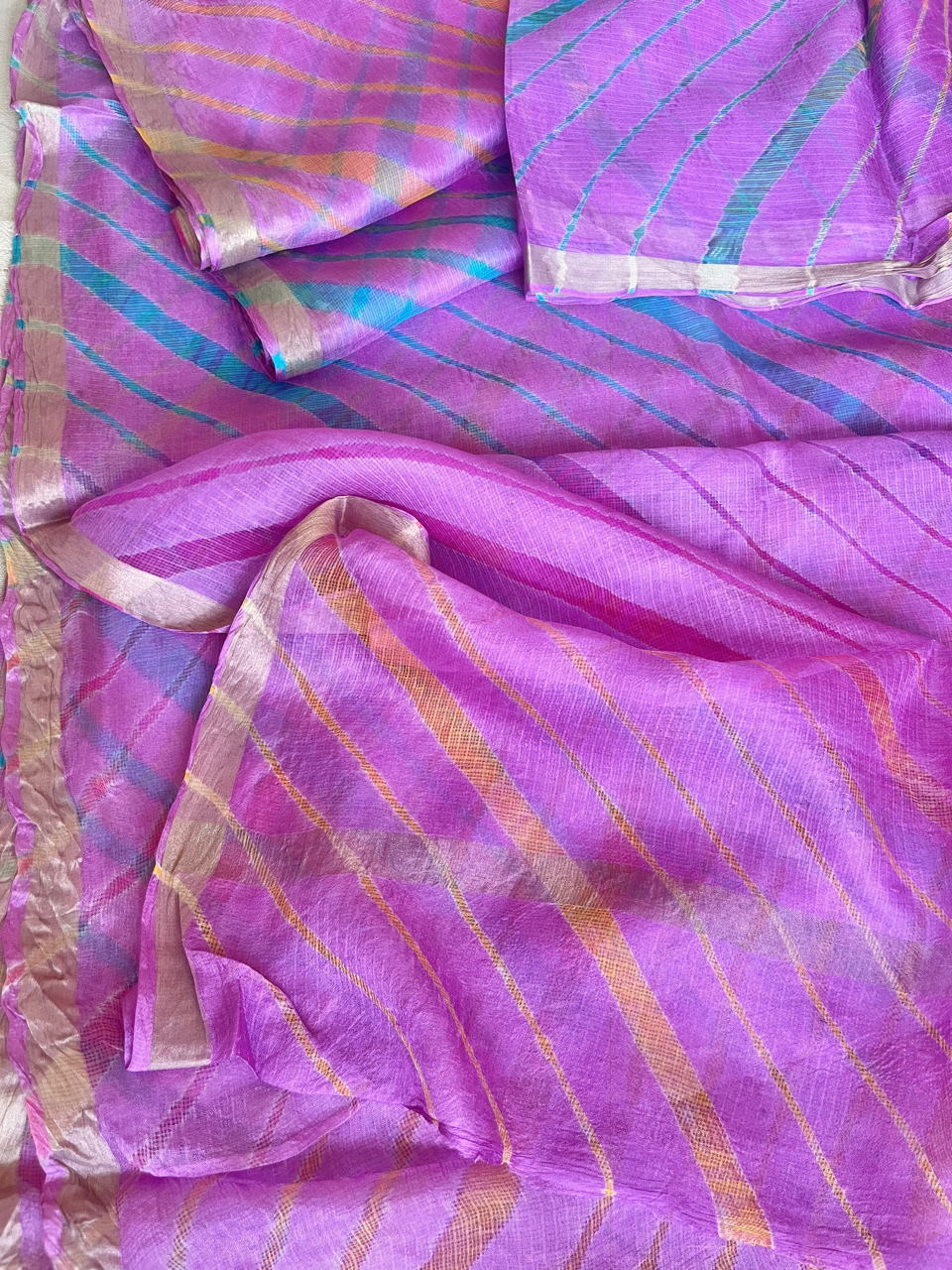 Leheriya Kota silk saree