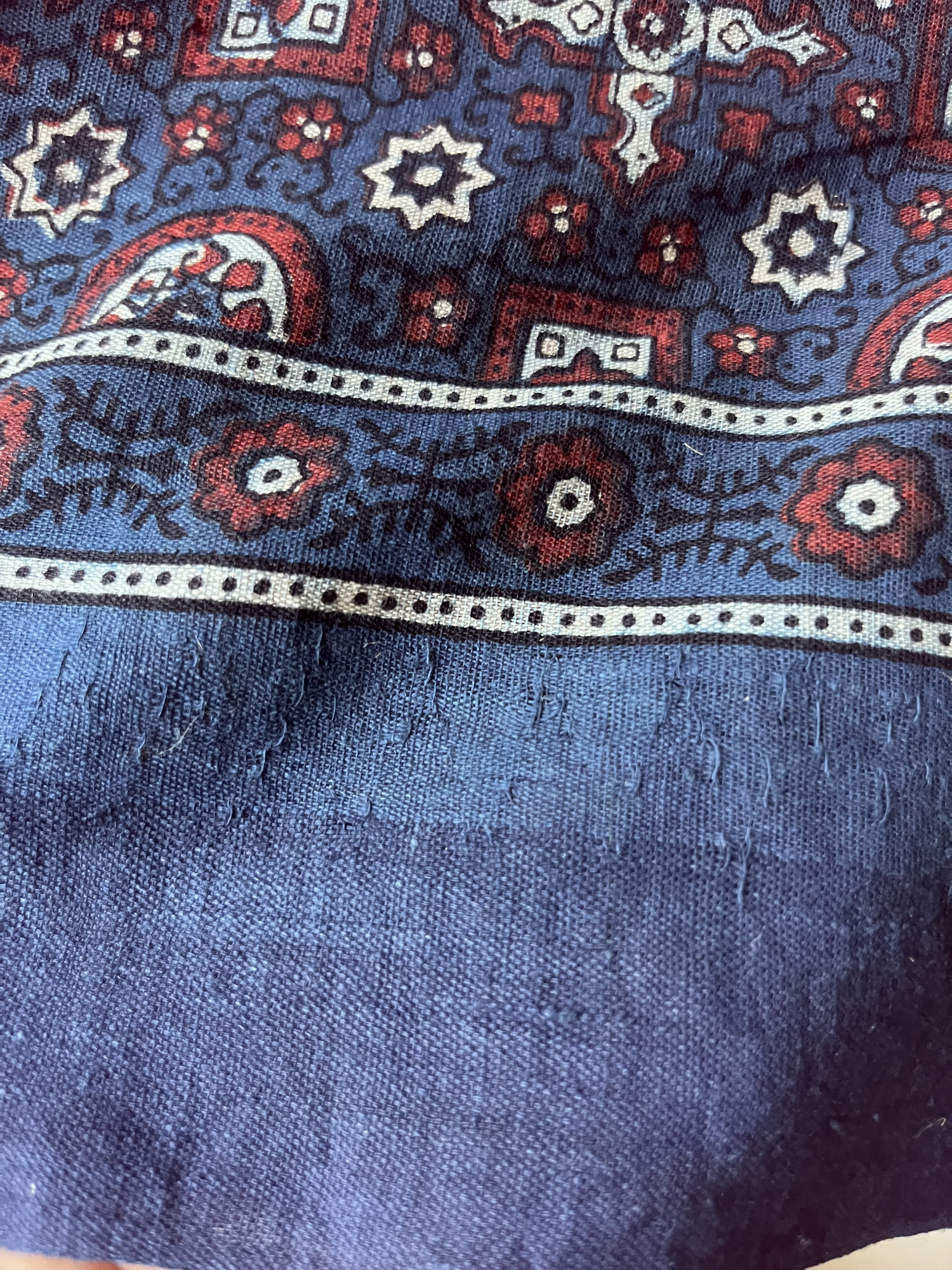 Ponduru handloom Ajrakh saree