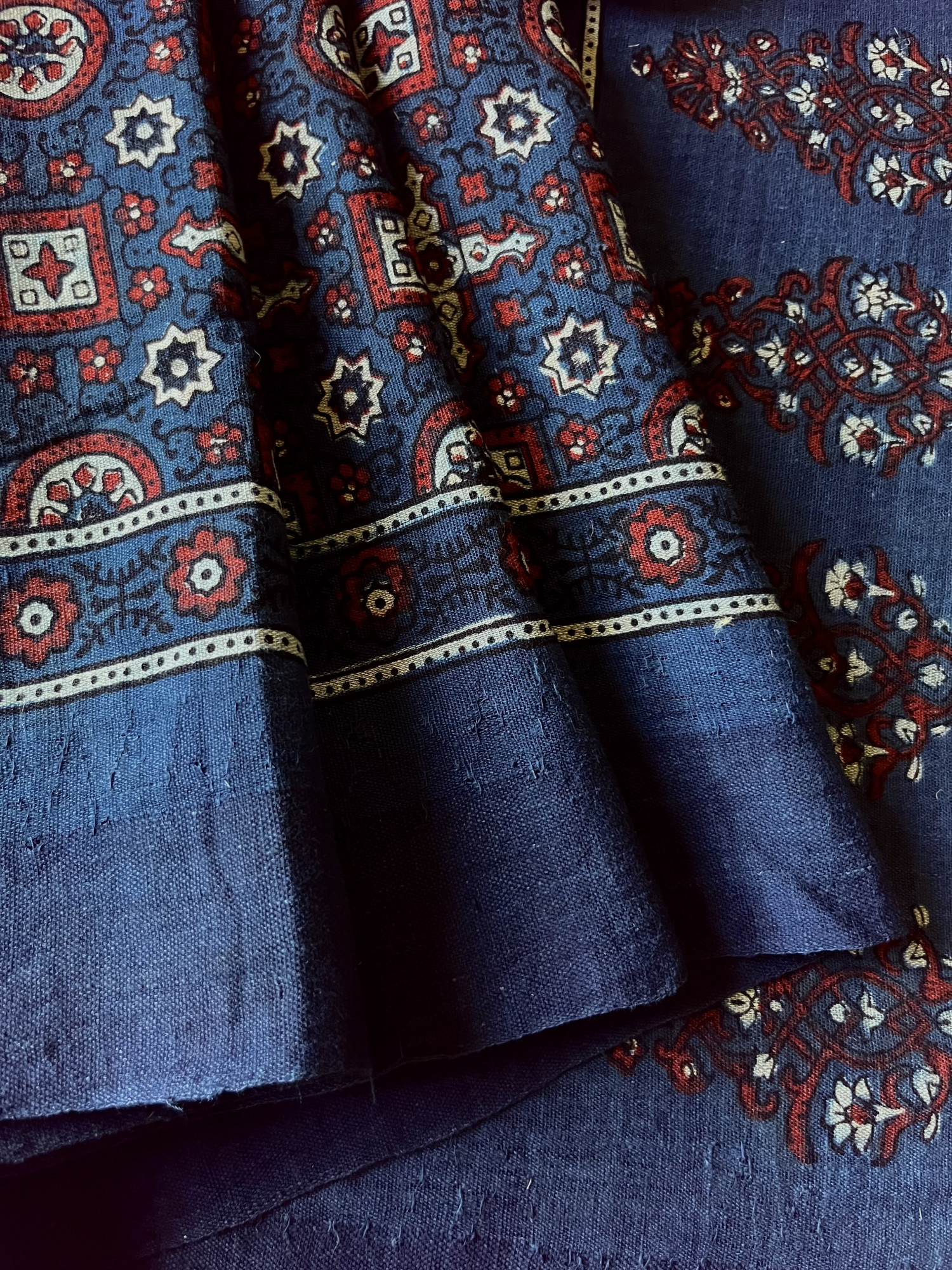 Ponduru handloom Ajrakh saree